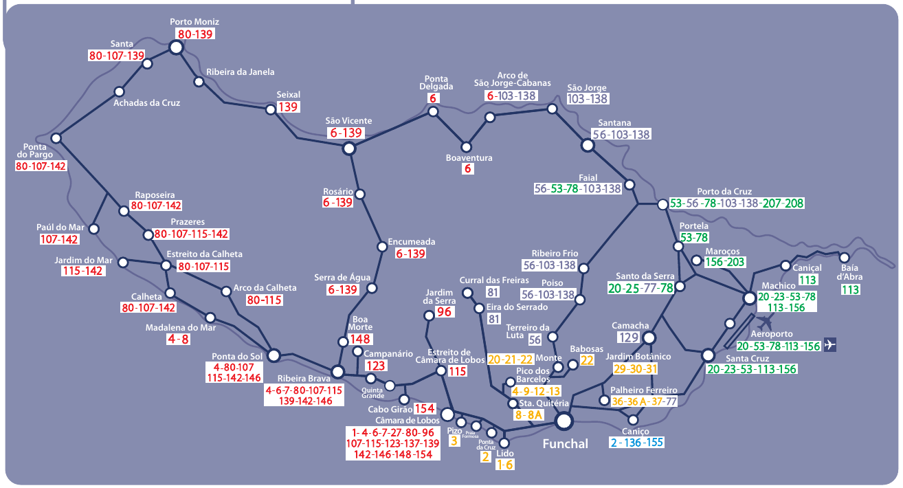 Carte des bus